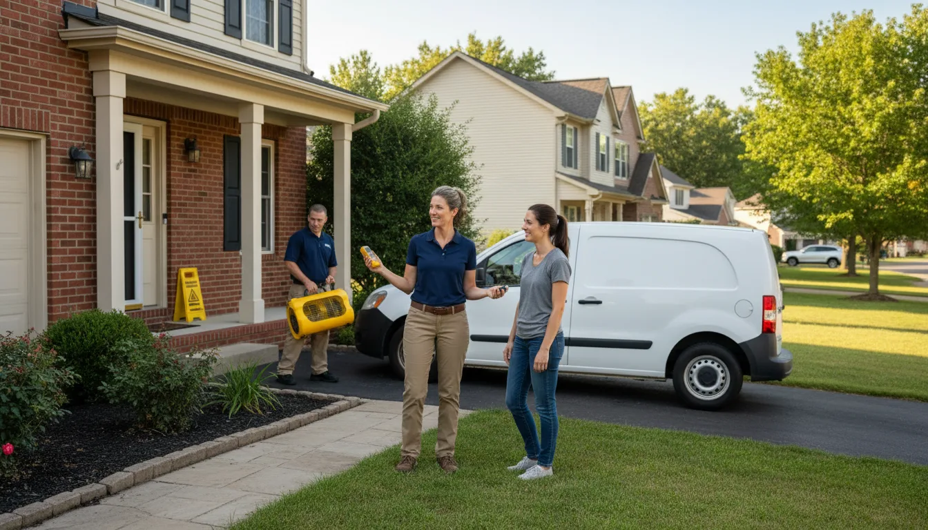 Water restoration image for Water Damage & Restoration Services in Countyline, OK